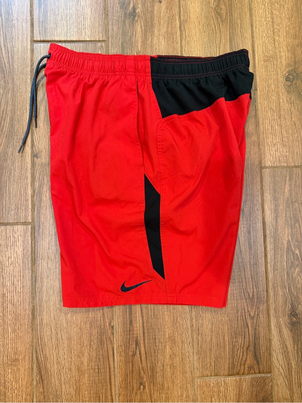 Nike Red and Black Athletic Swim/Training Shorts 9” / men’s xl